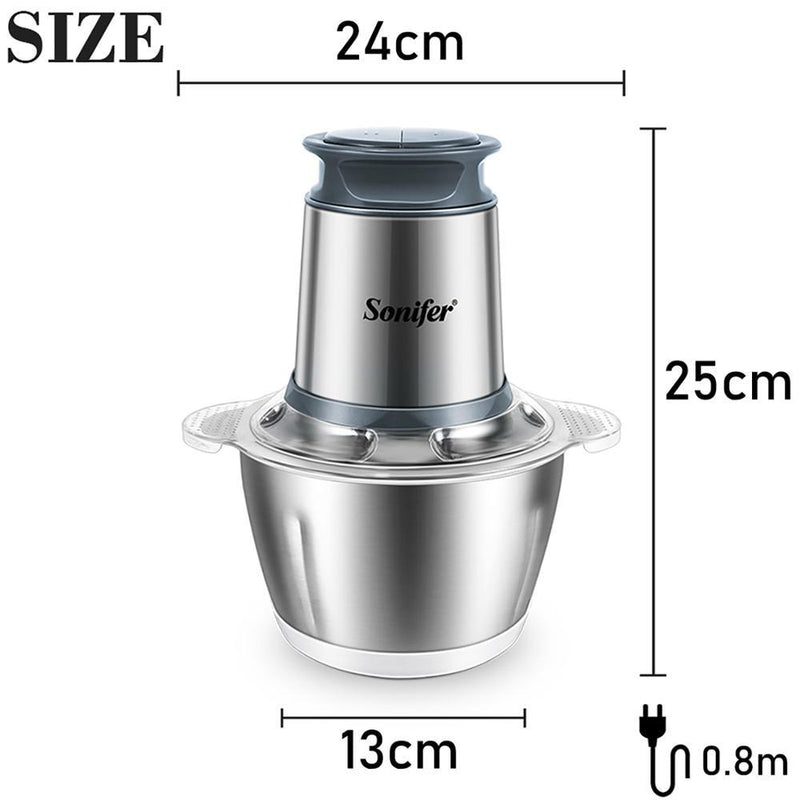 2 Speeds Stainless Steel Electric Grinder