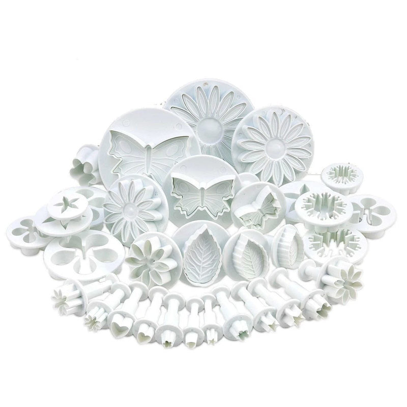 Flowers and Leaves Cake Decoration Molds Set